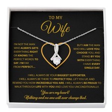 To My Wife Necklace, Gift For Wife, Anniversary Gift For Wife, Necklace For Wife