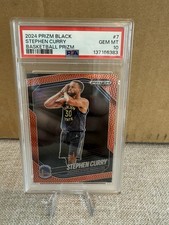 2024 Prizm Black Stephen Curry Night Night Basketball Prizm /225 PSA 10