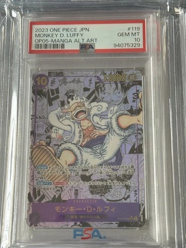 One Piece Card Game - Monkey.D.Luffy OP05-119 Manga Jap PSA 10 Japanese Comic