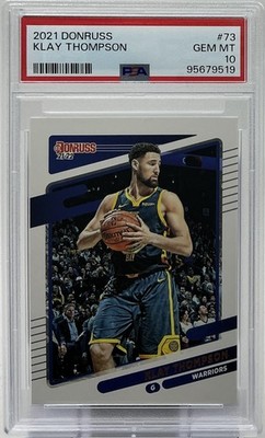 Klay Thompson PSA 10 - 2021 Panini Donruss -Warriors, Mavericks, Splash Brothers
