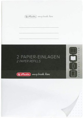 herlitz Papier-Ersatzeinlagen für Notizheft my.book flex A5 punktiert 2x 40 Blat