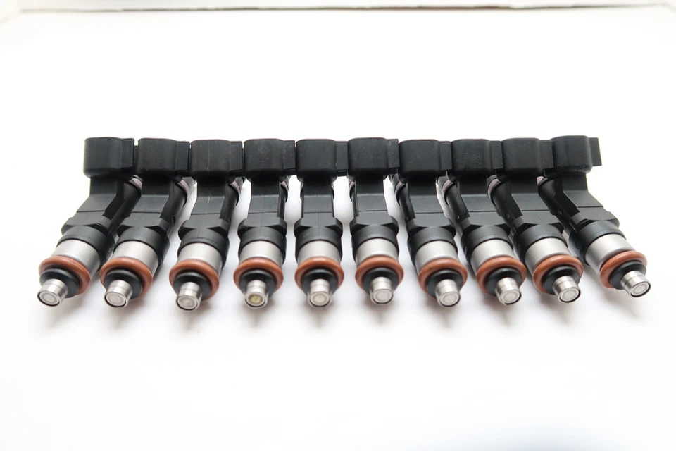 JUEGO 10 INYECTORES DE COMBUSTIBLE DE ACTUALIZACIÓN PARA FORD F-350 2011-2016 V10 6,8 4 ORIFICIOS Foto 3 de 4