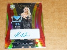 2025 Panini Select WNBA HAILEY VAN LITH AUTOGRAPH/AUTO DRAFT SELECTION RED 39/99