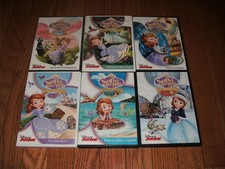 Disney Junior Sofia the First collection of 6 on DVD. Rare set. Sofia the 1st.