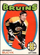 1971-72 O-Pee-Chee Hockey Johnny Bucyk #35 Boston Bruins