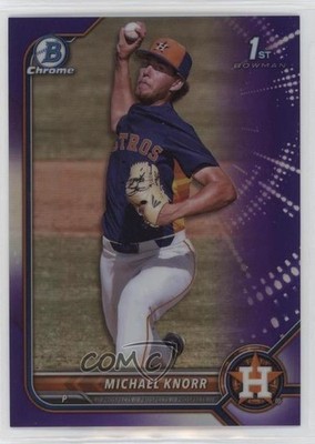 2022 Bowman Draft Chrome Purple Refractor 6/250 Michael Knorr #BDC-120 11eh