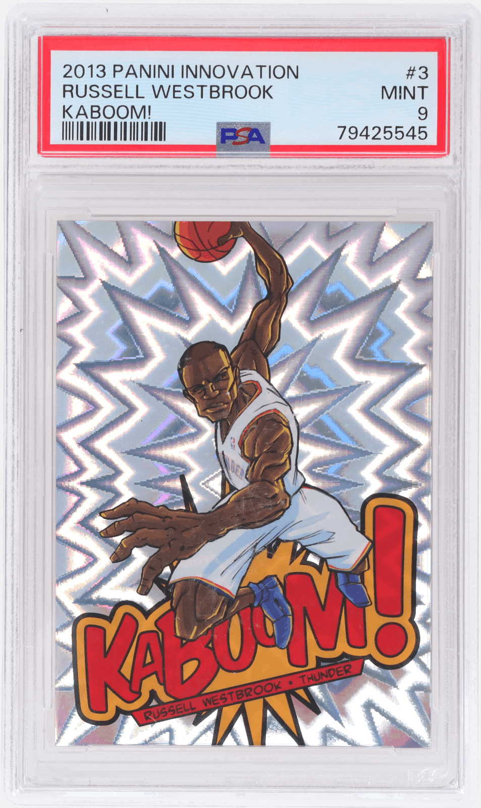 2013 Panini Innovation Russell Westbrook Kaboom! #3 PSA 9