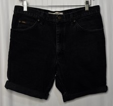 Size 34 - Lee Black Denim Shorts