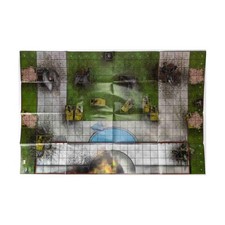 WizKids HeroClix Map Blitzkrieg DC/Blitzkrieg Manhattan Double-Sided Map Bag VG