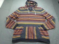 American Eagle Hoodie Mens Extra Large Tall Baja Aztec Knit Pullover Sweater