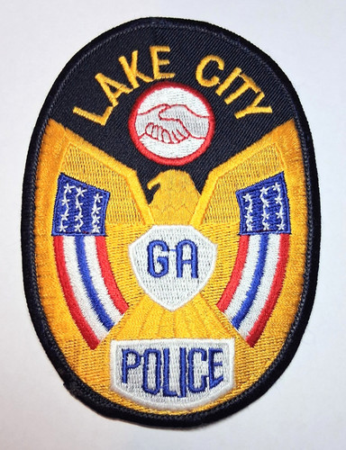 Lake City Georgia Police Patch - USED - FREE TRACKED US SHIPPING ! ! !