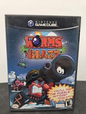 Worms Blast (Nintendo GameCube, 2002) CIB Complete In Box Tested And Working 