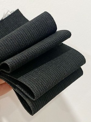 2.5'' Black Elastic Band   Heavy Duty Stretch Elastic   10 Yards   Sewing