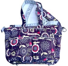 Women  s Ju Ju Be Extra Large Baby Diaper Bag Crossbody Floral W/Changing Mat