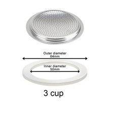 Replacement Gasket Spare Seal For-Moka Coffee Espresso Stove Pot Top Silicone