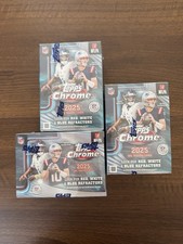 2025 Topps Chrome Football Value Blaster Box LOT OF 3 Factory Sealed NFL
