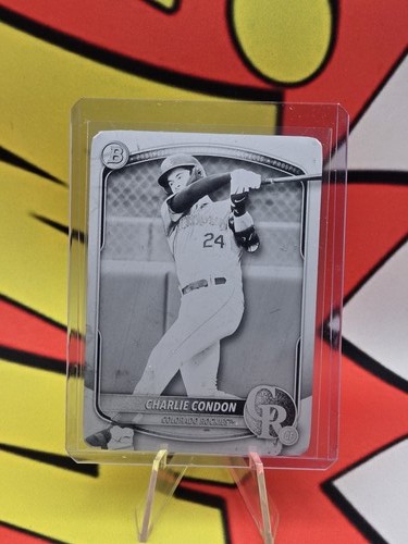 Charlie Condon [Black] #BD-136 2025 Bowman Draft card