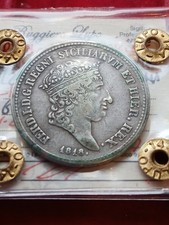 REGNO DELLE DUE SICILIE FERDINANDO I MEZZA PIASTRA 60 GRANA 1818 RARA