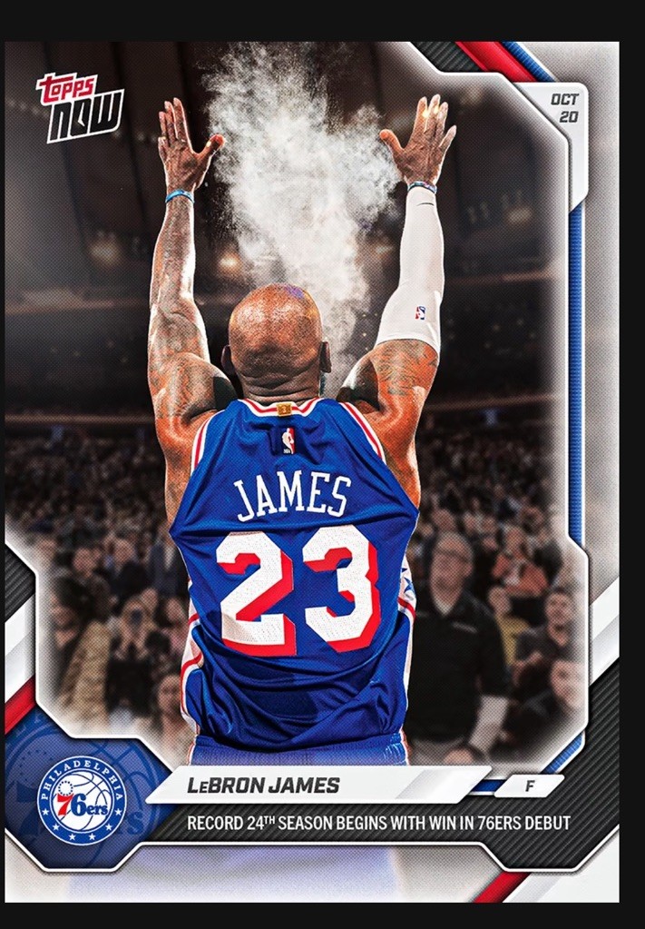 LeBron James 24th Season  Debut  2026-27 Topps NOW Card 1 Presale- LOWEST PRICE