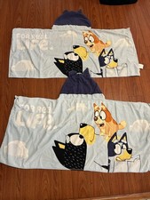 Two Bluey Toddler Hooded Towels