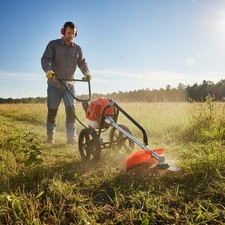 52cc 2-Stroke Petrol Wheeled Brush Cutter & Grass Trimmer 2.2kW Split Shaft