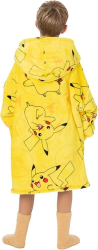 2022 Pokemon Nintendo Game Freak One Size Blanket Hoodie Lined Sherpa Fleece - Picture 3 of 11