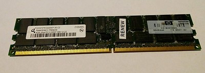 4x QIMONDA HYS72T512220EP-3S-C2 4GB 2Rx4 PC2-5300P-555-12-ZZ Server Refurbished