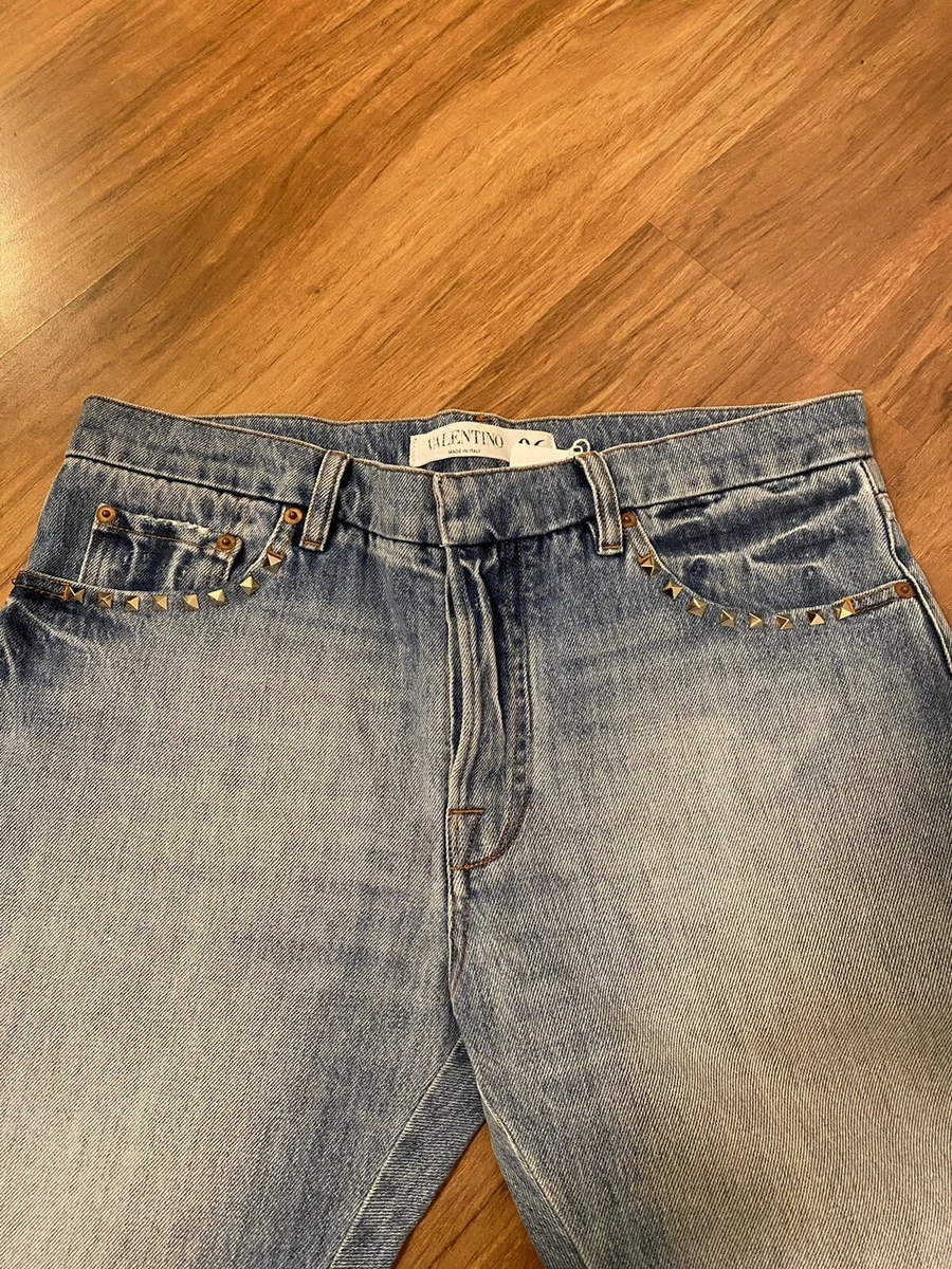 *New* VALENTINO Rockstud Unaltd 06 Straight Leg Jean Pants Size 29