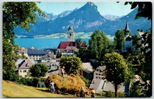St. Wolfgang Salzburg Pan American Clipper Advertisement Chrome Austria Postcard
