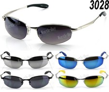 New Mens Retro Vintage Old School Metal Small Mirrored Lens 80 Sunglasses Shades