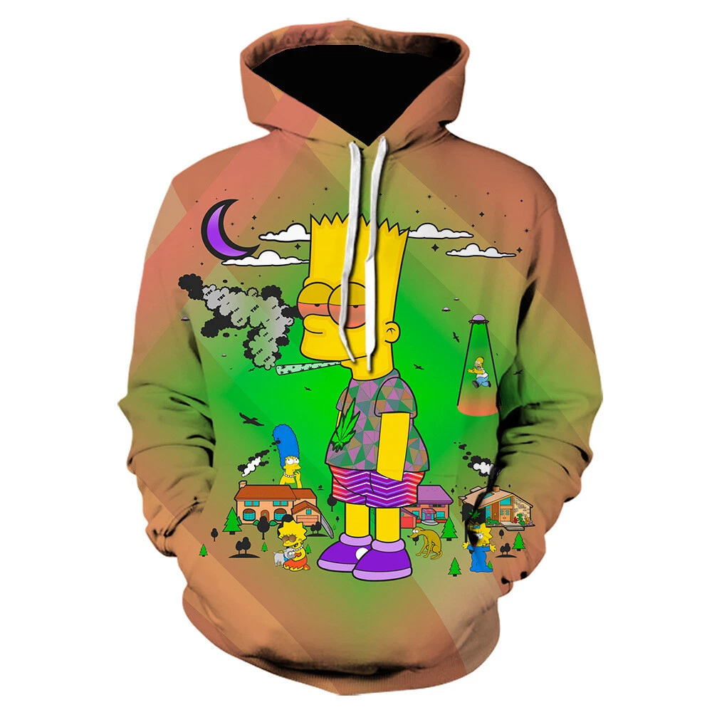 Cosplay The Simpsons Maggie Marge 3D Hoodies Homer Bart Sweatshirts Jacket Coats