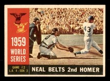 1960 Topps Baseball #386 World Series Game #2 (Neal Belts 2nd Homer) EX/MT *f1