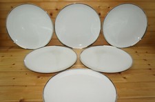 Fukagawa Platinum 6 Dinner Plates, 10 3/8"