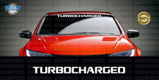 Turbocharged Car Decal Sticker Windshield Banner Jdm Import Racing