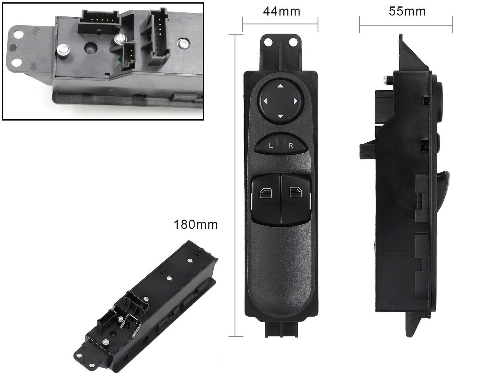 Panneau commande leve vitre pour Sprinter Crafter - Piece de remplacement OEM 9065451213 - 3