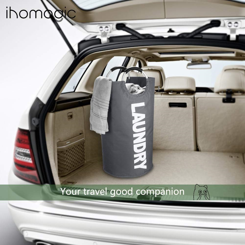IHOMAGIC Extra Large Laundry Hamper 120L Collapsible Laundry Bag with