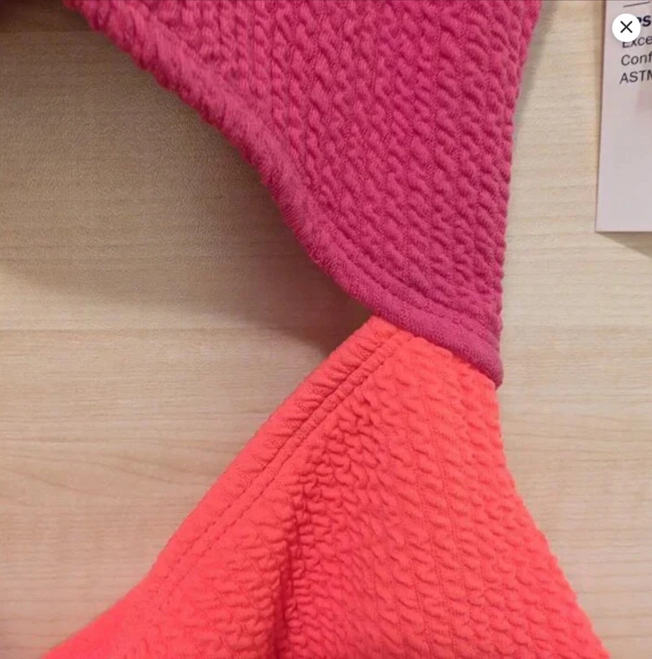 Traje de baño de una pieza con recorte en bloque de colores azul marino antiguo talla mediana o grande XL Foto 4 de 4