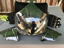 Stainless steel Gothic BREASTPLATE 15th C armor armour SCA LARP Medieval