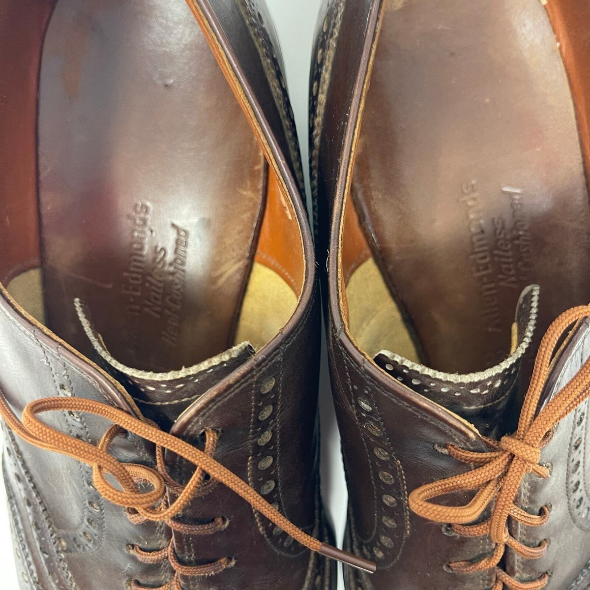 Allen Edmonds brown leather oxford brogue wingtip sz 10 Allen Edmonds Brown Oxford Dress Shoes for Men for sale | eBay main image 3