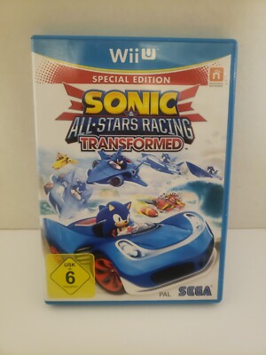 Sonic & All-Stars Racing Transformed (Nintendo Wii U, 2012) PAL