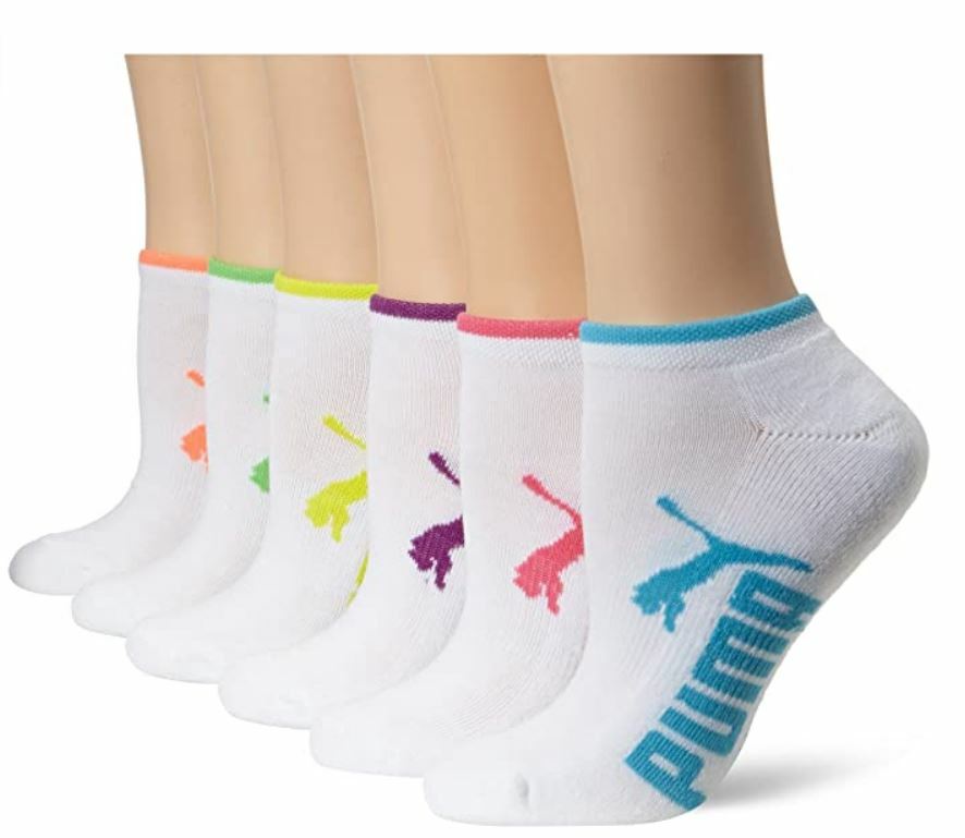 PUMA Women's 6 Pack Runner Socks, Multicolor, 911 eBay