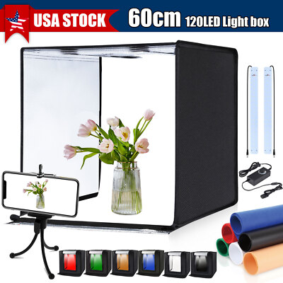24 inches LED Photo Studio Light Box Portable Folding Photography Shooting Tent