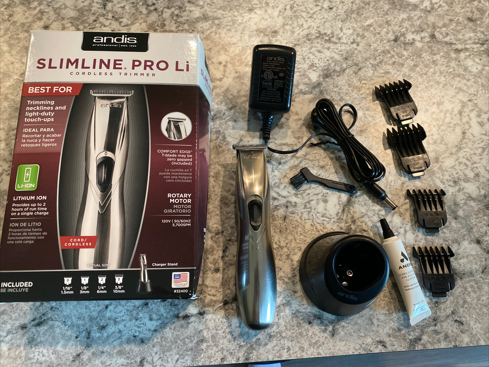 Andis Slimline Pro Li Cordless Trimmer Model D-8