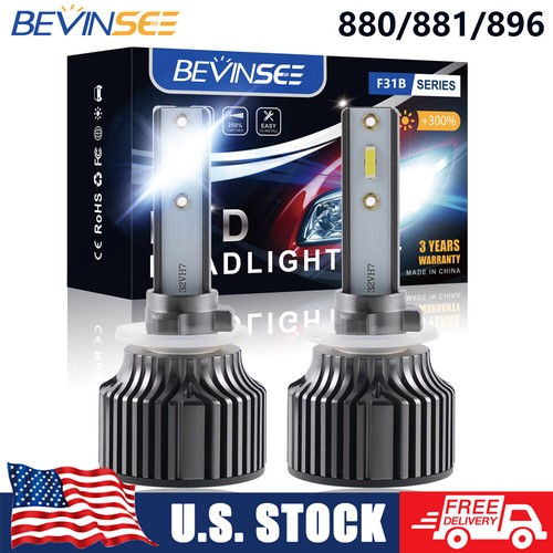 2x 885 894 LED Fog Light Bulbs For Chevrolet Camaro 1987-2002 6000K Bright White - Picture 1 of 10