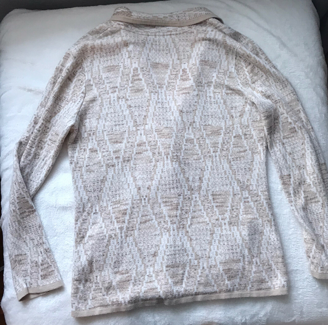 Pendleton Womens Light Tan Blend Button Up Cardig… - image 6