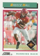 2022 Panini Score Throwback Rookie Breece Hall #TB5 RC