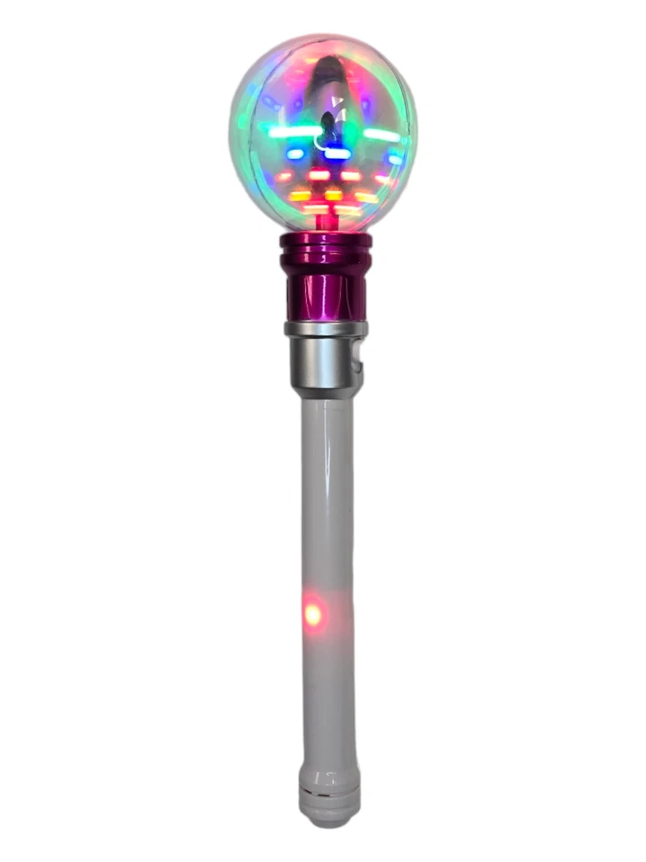 LED Light-Up Spinning Star Magic Ball Wand (13.5") - Image 2 of 4
