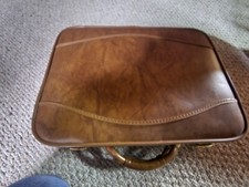 Vintage light brown briefcase