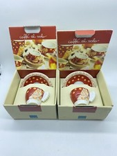 THUN  coppia tazza caffe al volo, tazzina di Natale limited edition  2006. Rara.