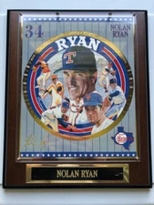 Nolan Ryan 1994 Sports Impressions Plaque 11x13 with COA